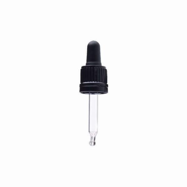 Sort Låg med Pipette og Silikonepumpe - DIN 18