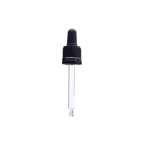 Sort Låg med Pipette og Silikonepumpe - 30 ml