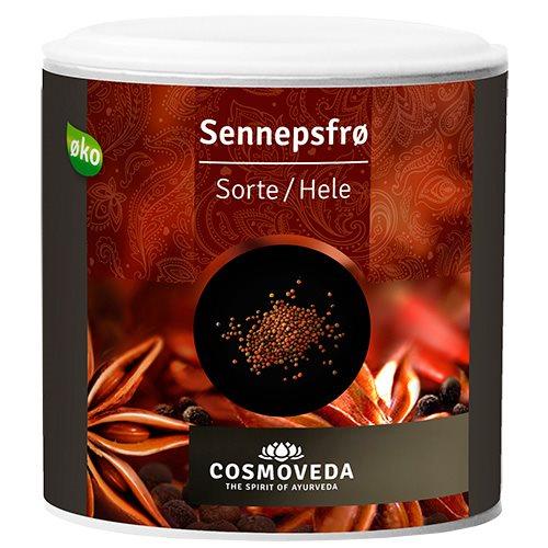 Cosmoveda Hele Sorte Sennepsfrø 130g - Krydderi til Mad