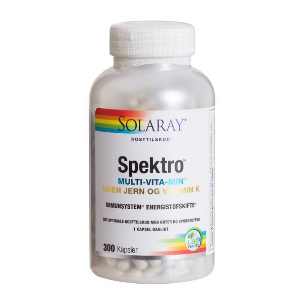 Spektro Multivitamin U - Jern og K, 300 Kapsler