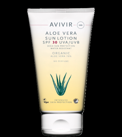 Avivir Aloe Vera Solcreme SPF 30 - Høj Beskyttelse 150 ml