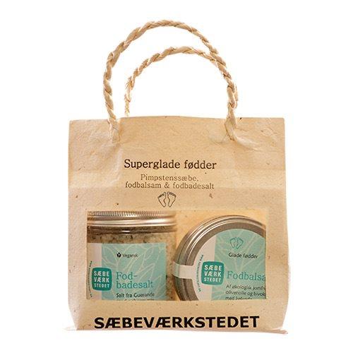 Sæbeværkstedet Fødder Gavepose med Fodbadesalt og Balsam