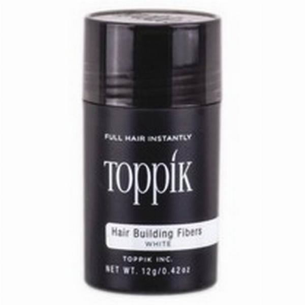 Toppik Hårfibers i Hvid - Få fyldigere hår nu!