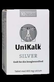 Unikalk Silver 180 Tab - Calcium og D-vitamin Tilbud