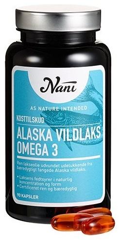 Nani Omega 3 Lakseolie fra Alaska - 90 Kapsler