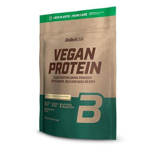 Biotech Vegansk Proteinpulver Vaniljekager 500g - Tilbud!