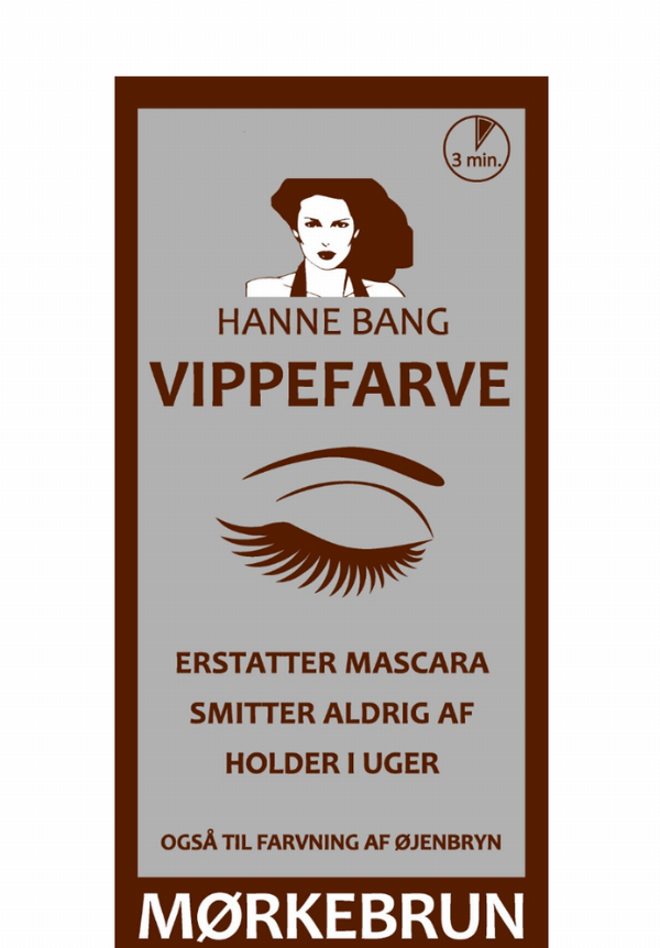 Hanne Bang Vippefarve - Mørkebrun til Øjenvipper