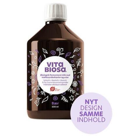 Vita Biosa Aronia Økologisk Drik 500ml - Fermenteret Med Urter