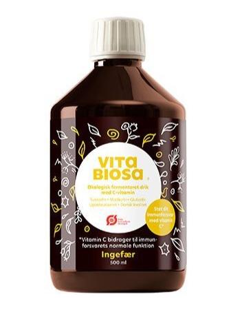 Vita Biosa Ingefær Økologisk Drik 500ml - Sundhedsboost!