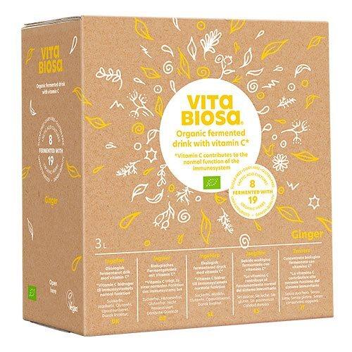 Vita Biosa Ingefær Økologisk Drik 3L - Sundhedsboost!