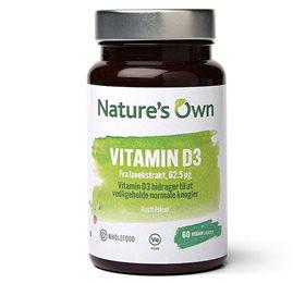 Natures Own Vitamin D3 Vegan 60 Tabletter - Sundhedstilbud!