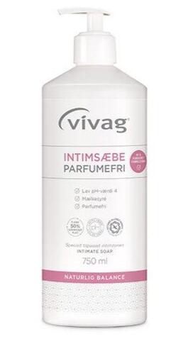 Vivag Parfumefri Intimsæbe 750ml - Skånsom Pleje