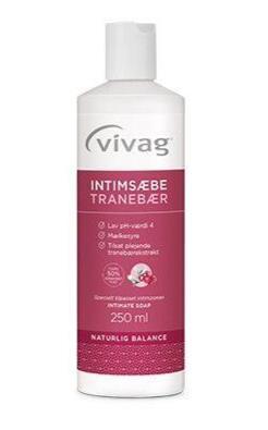 Vivag Intimsæbe med Tranebær 250ml - Daglig Velvære