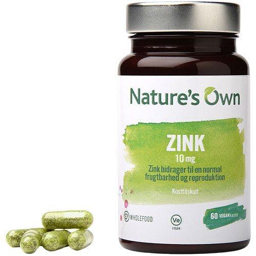 Natures Own Zink 60 kapsler - Styrk dit immunsystem!