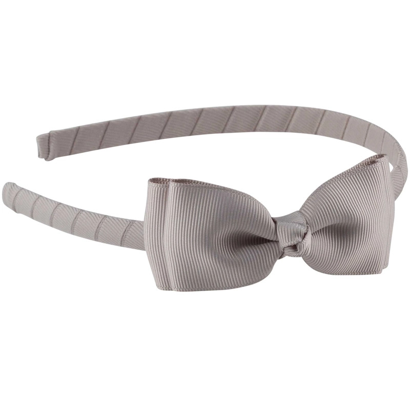 By Stær Hairband Double Bow   Grey