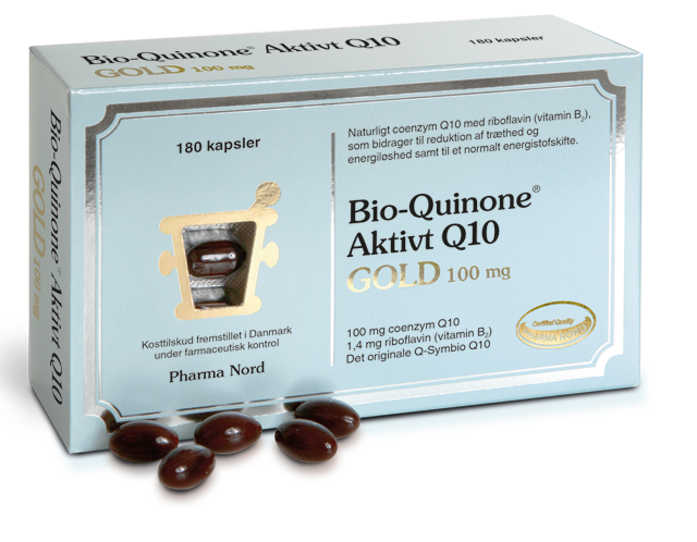 Bio Quinone Q10 Gold 100 Mg 180 Kapsler