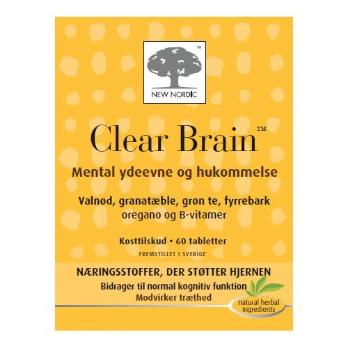 Clear Brain   60 Tabletter