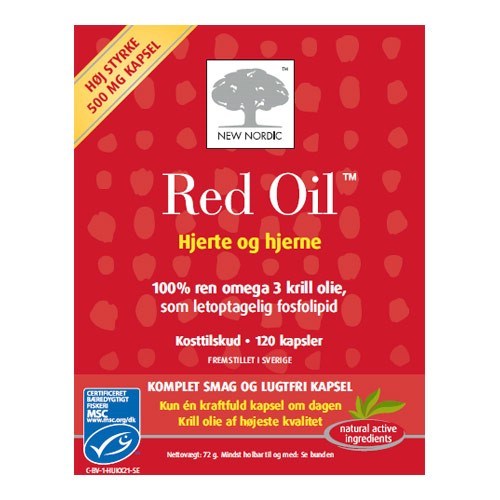 Red Oil Omega 3 Krill Olie 120 Kapsler