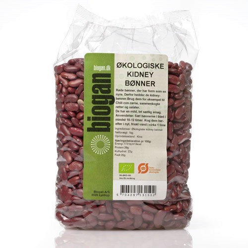 Kidney Bønner økologiske 1 Kg