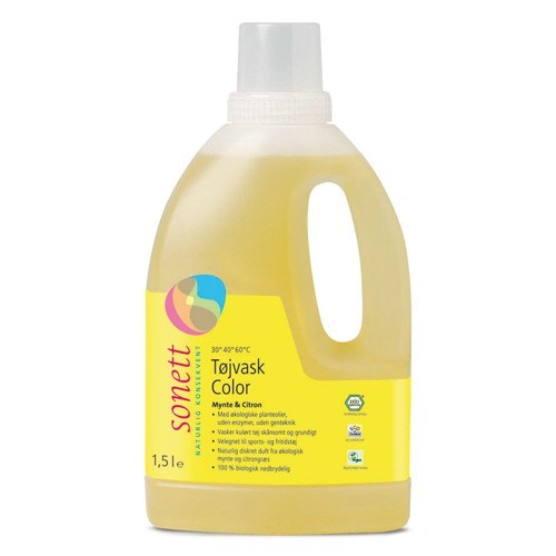 Sonett Tøjvask Color Mynte Citron 1 5 Liter