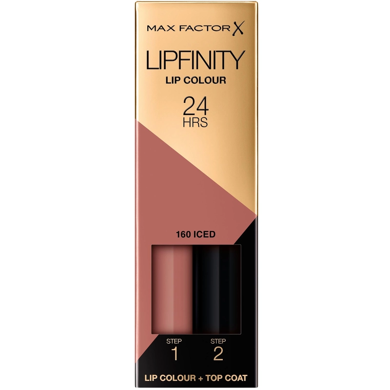 Max Factor Lipfinity 2 Step Long Lasting Lipstick 2 3 Ml 1 9 G 160 Iced