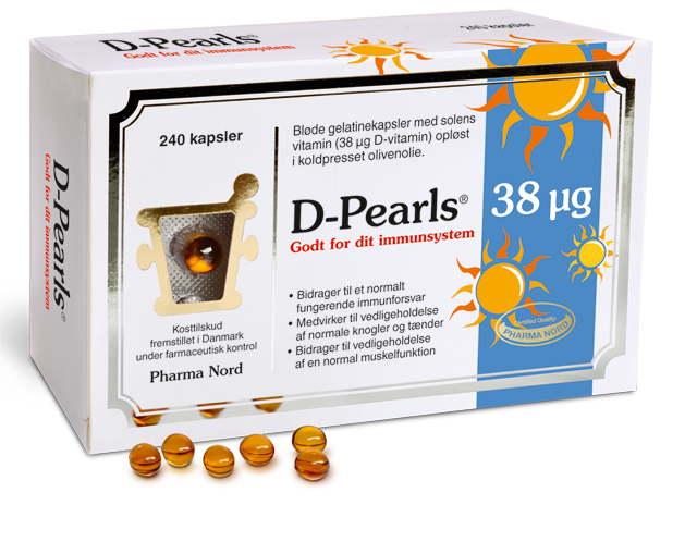 D Pearls 38 Mikrogram 240 Kapsler
