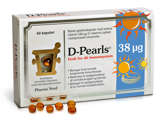 D Pearls 38 Mikrogram 40 Kapsler