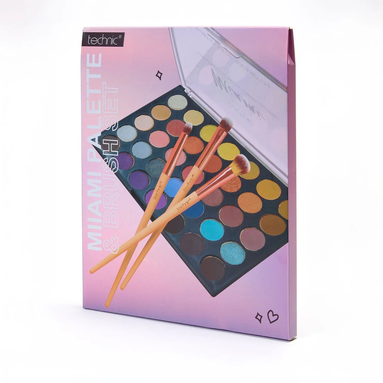 Technic Makeup Miami Palette Brush Set