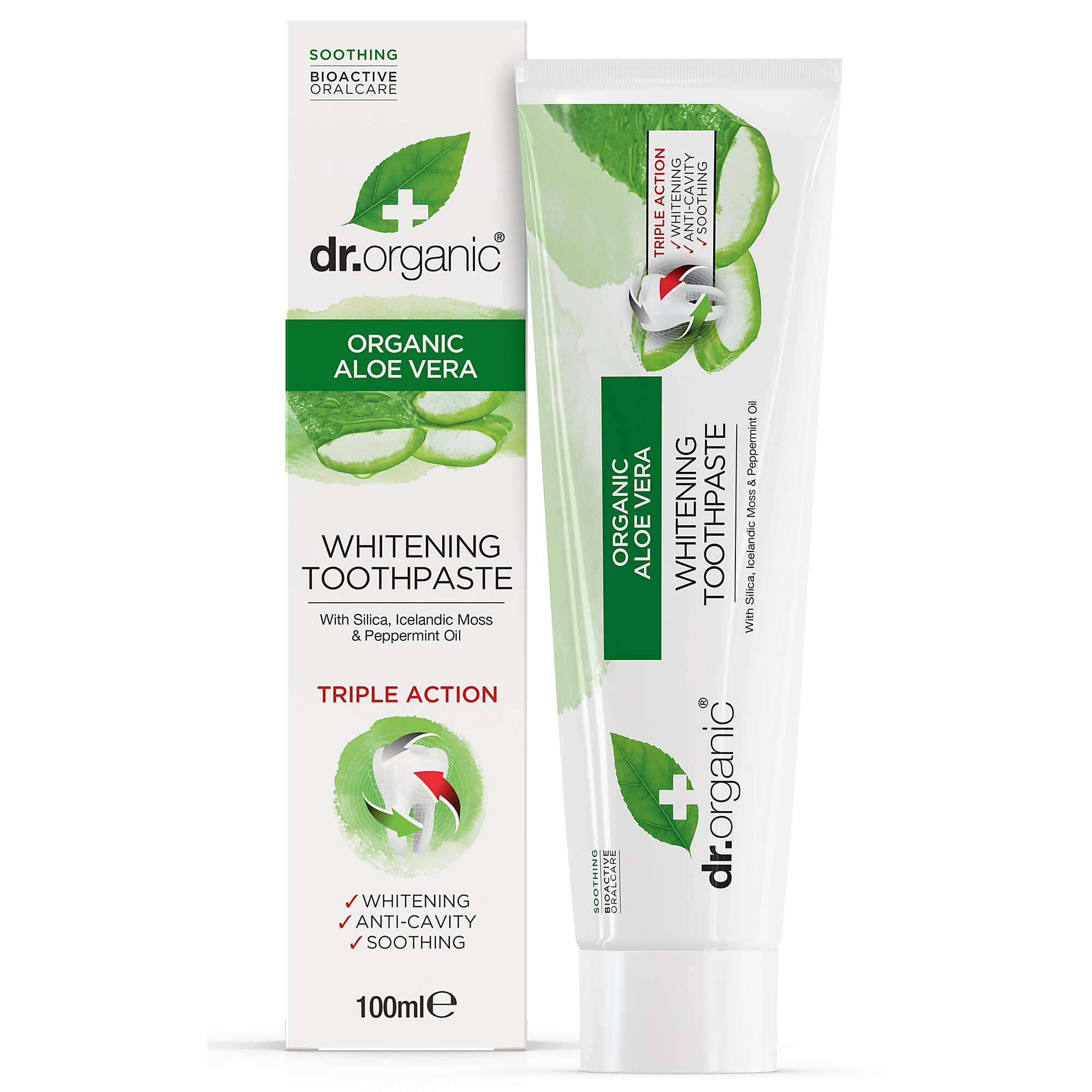 Dr Organic Tandpasta Aloe Vera 100 Ml