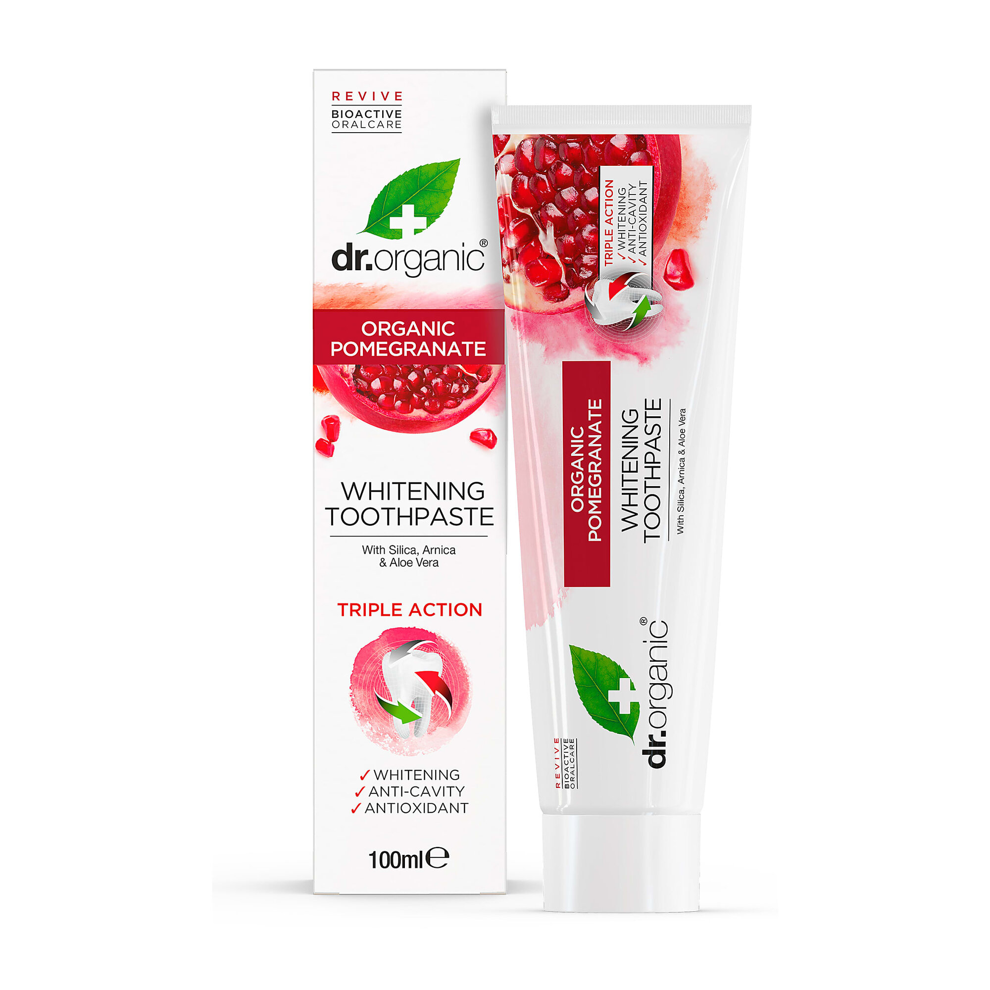 Tandpasta Pomegranate Dr Organic M Flour 100 Ml