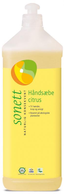 Sonett Håndsæbe Citrus 1 Ltr