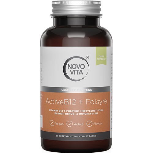 Novo Vita Activeb12 Folsyre 60 Tabletter