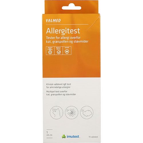 Allergitest  Kat  Støv  Græs  1 Stk