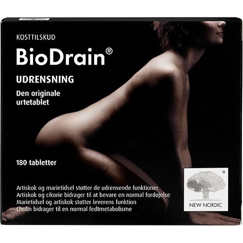 Biodrain Udrensningskur   180 Tabletter