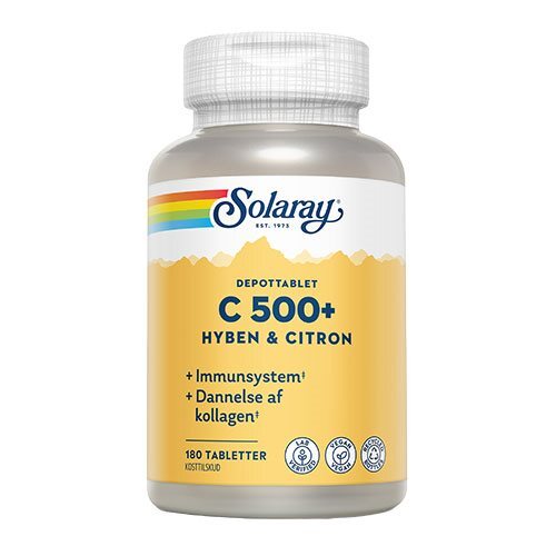 C Vitamin C500  Hyben  Citron Solaray   180 Tabletter