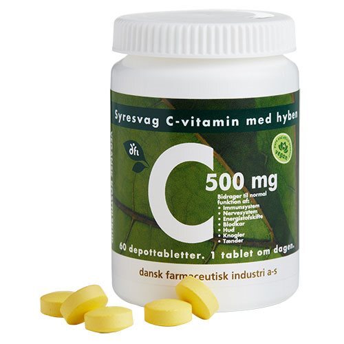 C500 Mg Syresvag C Vitamin 60 Tabletter