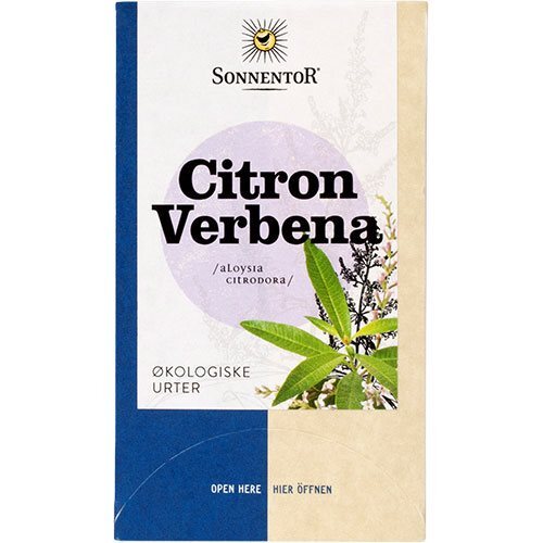 Citron Verbena Te ø Sonnentor 18 Breve