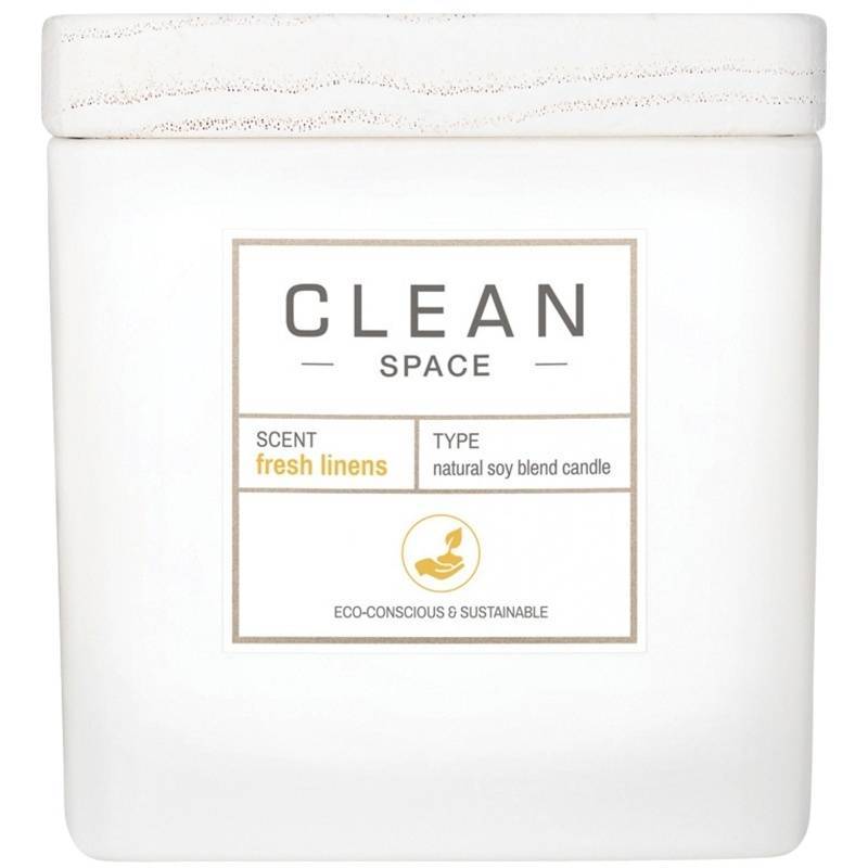 Clean Perfume Space Fresh Linens Candle 227 Gr