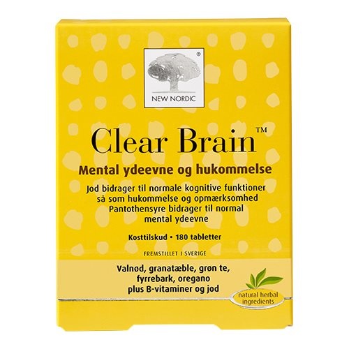 Clear Brain   180 Tabletter