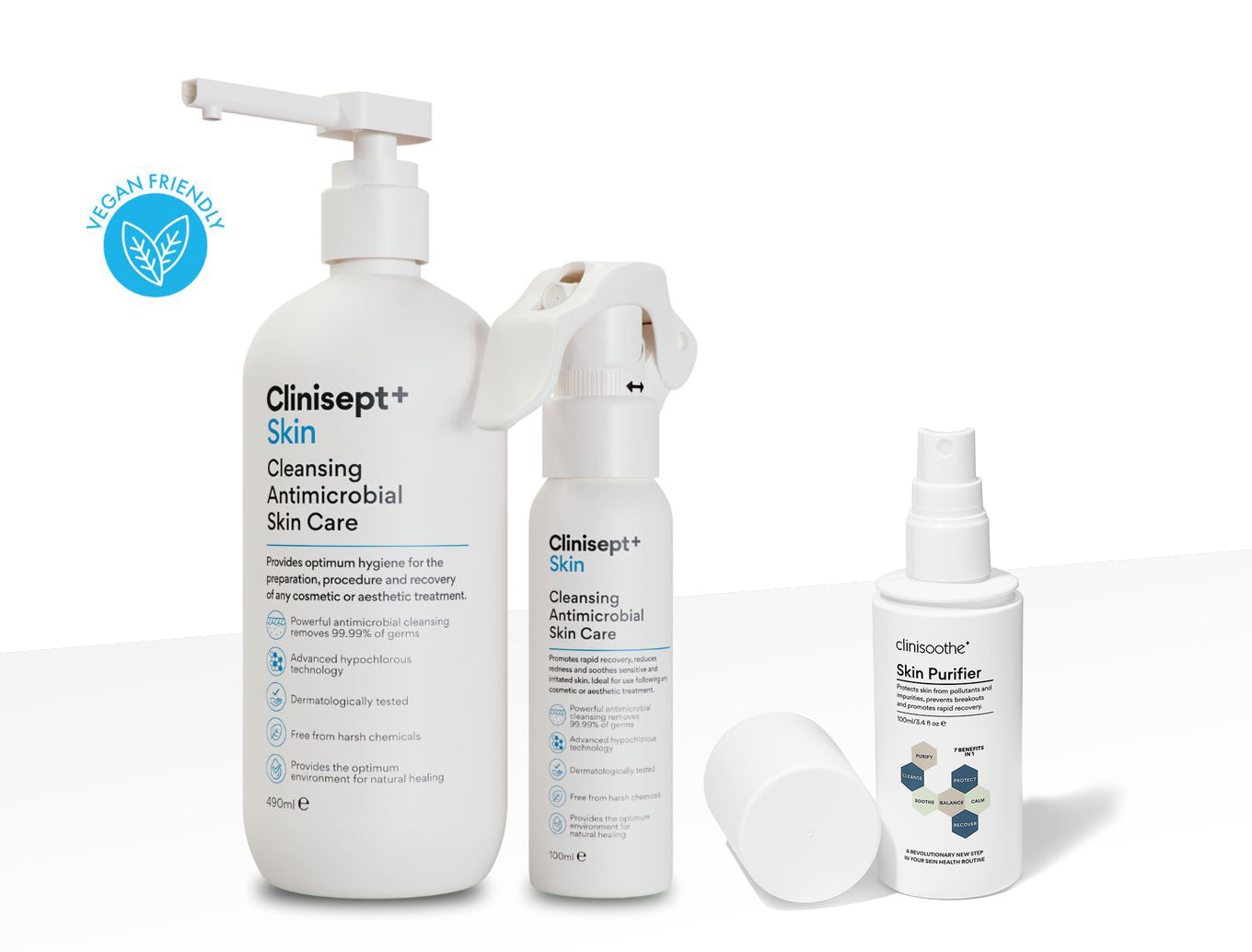 Clinisept  Skin Care Og Hånddesinfektion 490 Ml