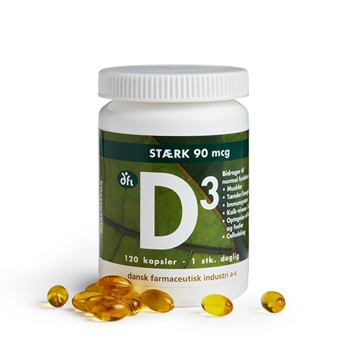 D3 Vitamin 90 Mcg 120 Kapsler