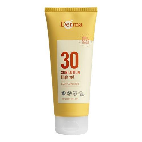 Derma Solcreme Høj Beskyttelse Faktor 30   200 Ml
