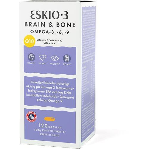 Eskio3 Brain   Bone Omega 3  6  9   120 Kapsler