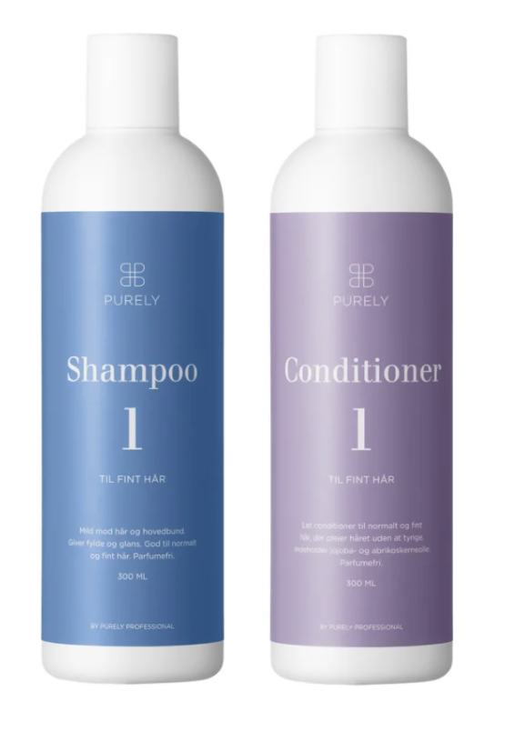 Purely Professional Sæt Til Fint Hår M Shampoo 1 Og Conditioner 1