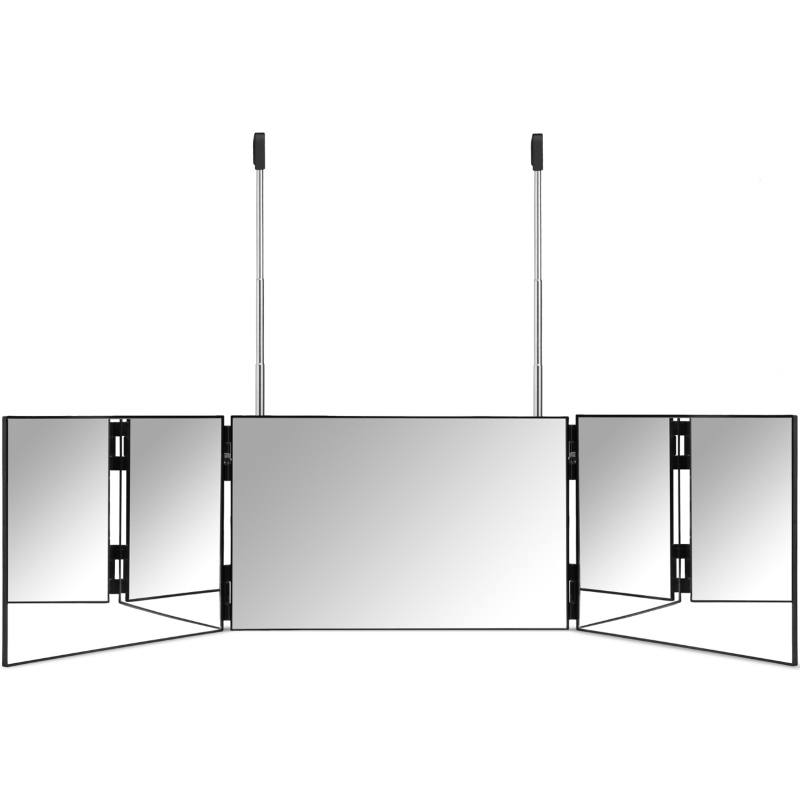 Gillian Jones 3 Fold Hang Up Mirror   Black 10219