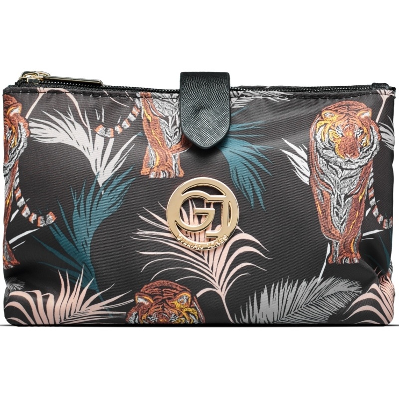 Gillian Jones Travel Clutch   Palm Print 10008