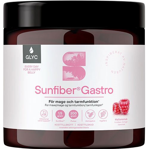 Glyc Sunfiber Gastro Hindbærsmag   200 Gram
