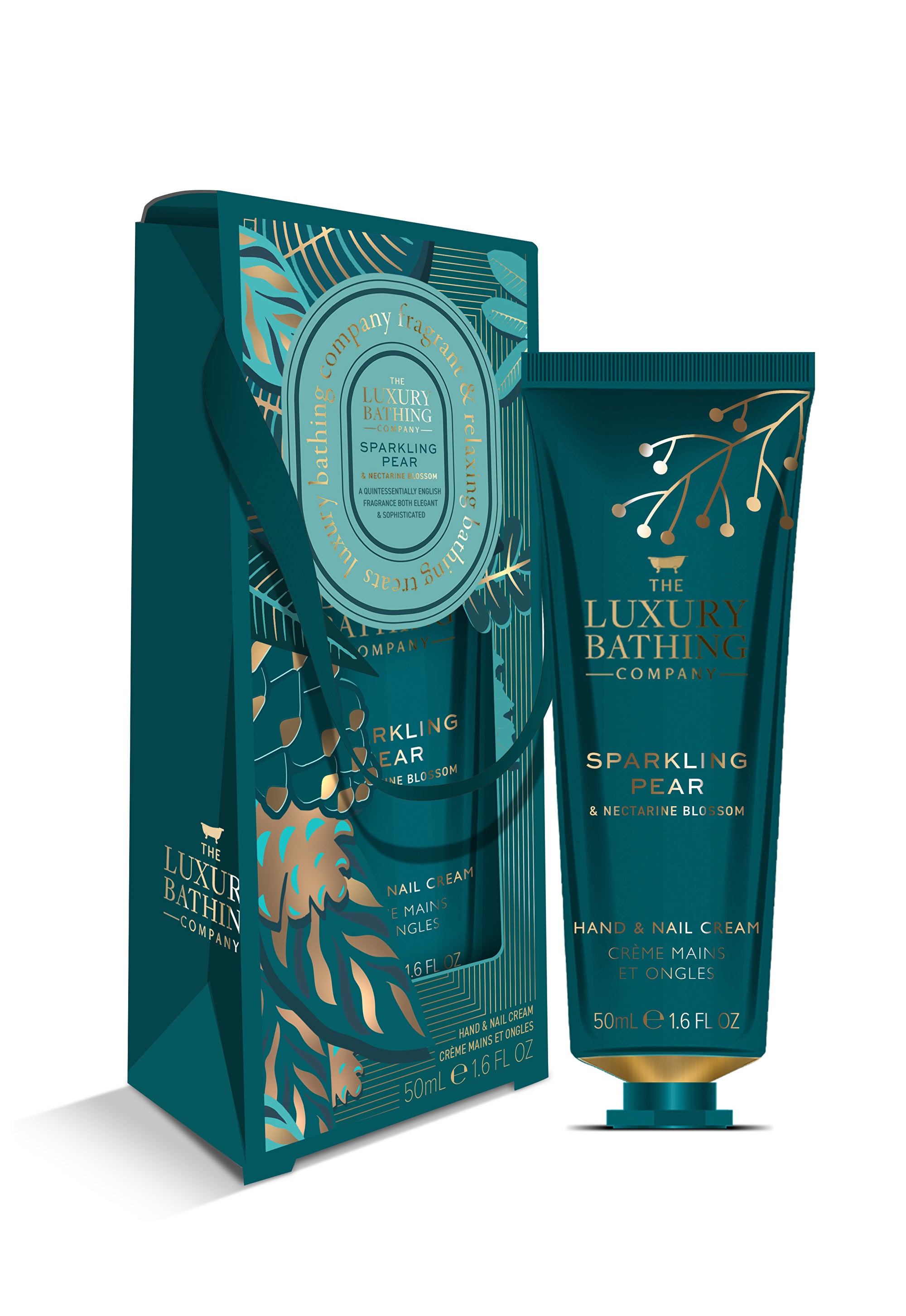 The Luxury Bathing Company Sparkling Pear Hand   Nail Cream 50ml