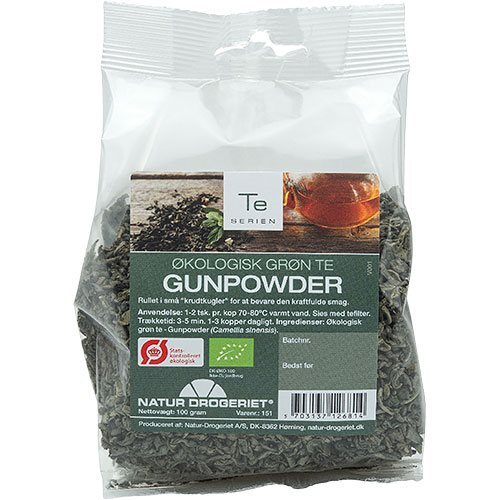 Grøn Te Gunpowder økologisk 100 Gram