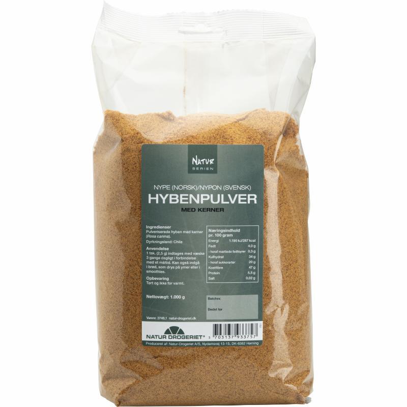 Hybenpulver Fint Med Frø   1 Kilo